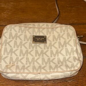 Michael Kors Cream Logo Crossbody Bag